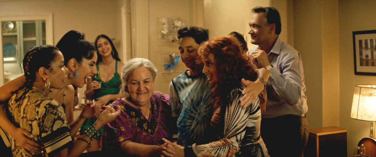 A scene of a happy family from "In the Heights."