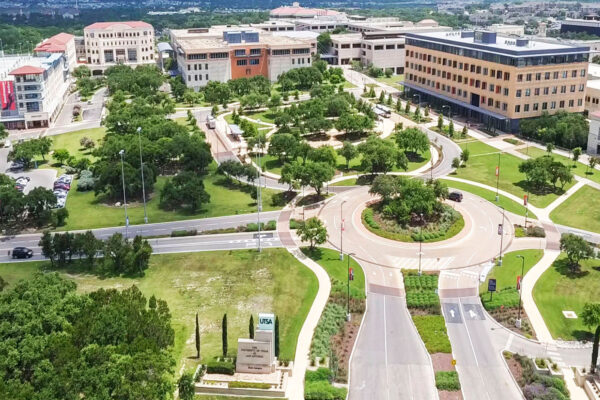 Aerial photo of the UTSA Main Campus