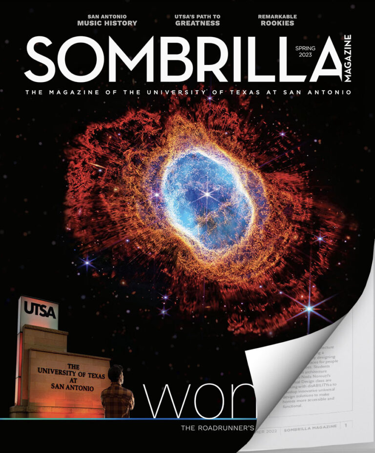 Spring 2023 Sombrilla Magazine opened