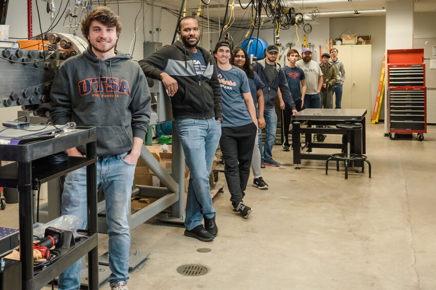 UTSA Hypersonics Lab students