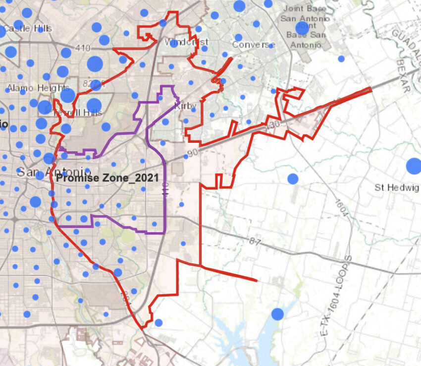 A map of the Promise Zone