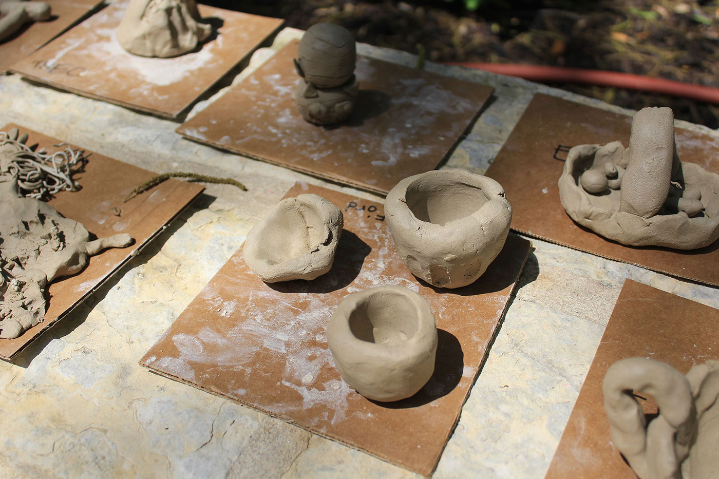 Bowls made out of clay