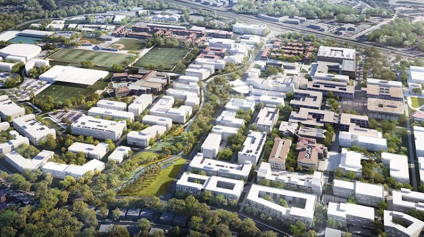 Rendered images of Main Campus