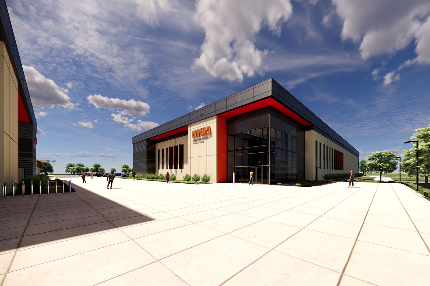 Rendering of the facility exterior