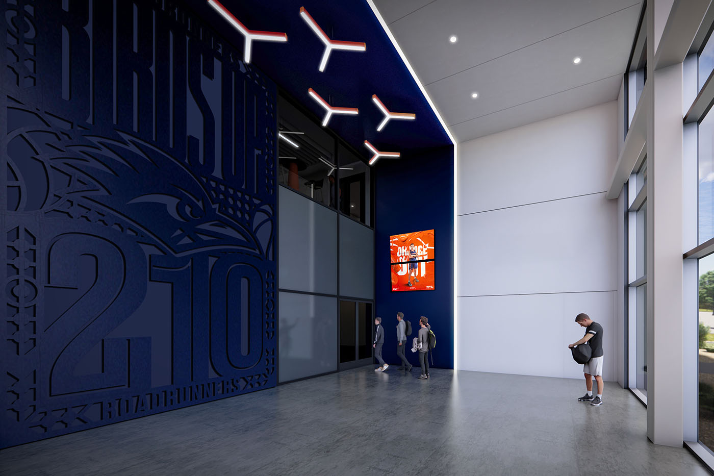 Rendering of the main lobby