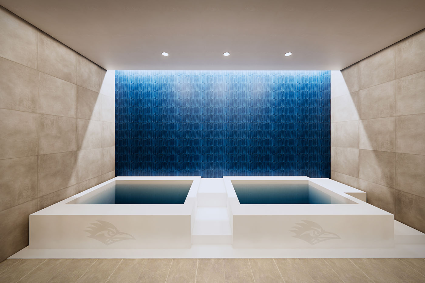 Rendering of the hydrotherapy space