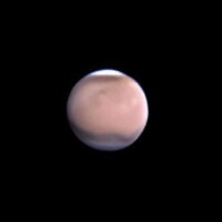 Photo of the planet Mars.