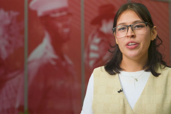 UT San Antonio student works behind the scenes to prepare for the new Institute of Texan Cultures space