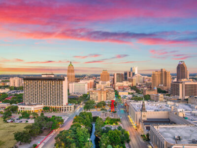 A photo of San Antonio's skyline.